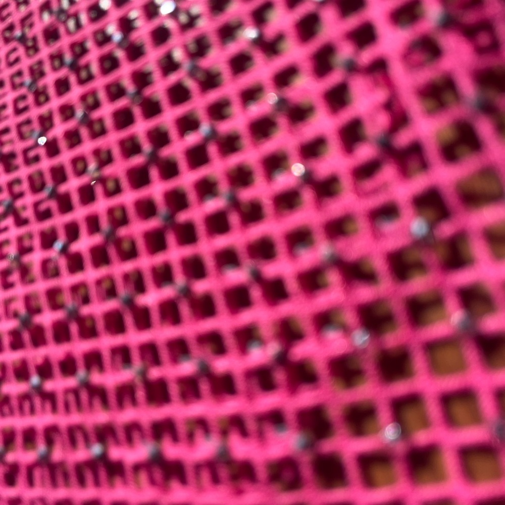 Windsor Pink Rhinestone Mesh Blouse - Picture 3 of 4